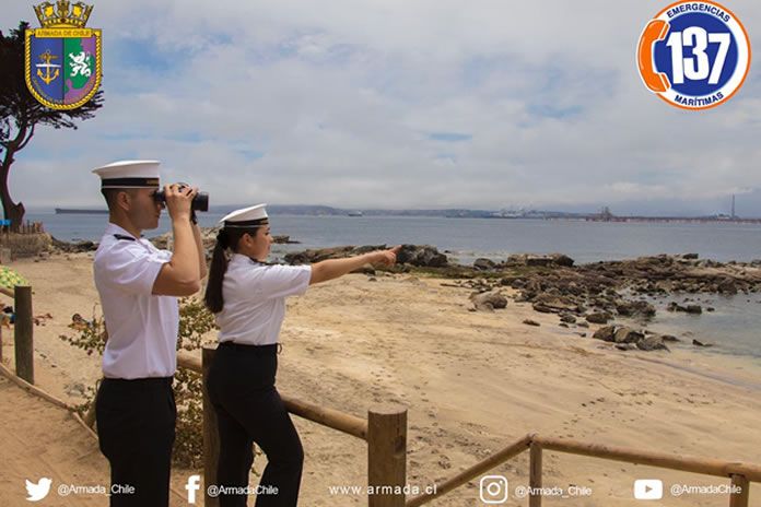 El Centro Meteorológico Marítimo de Valparaíso informó que se presentarán marejadas que comprenderán un oleaje de hasta 4 metros de altura